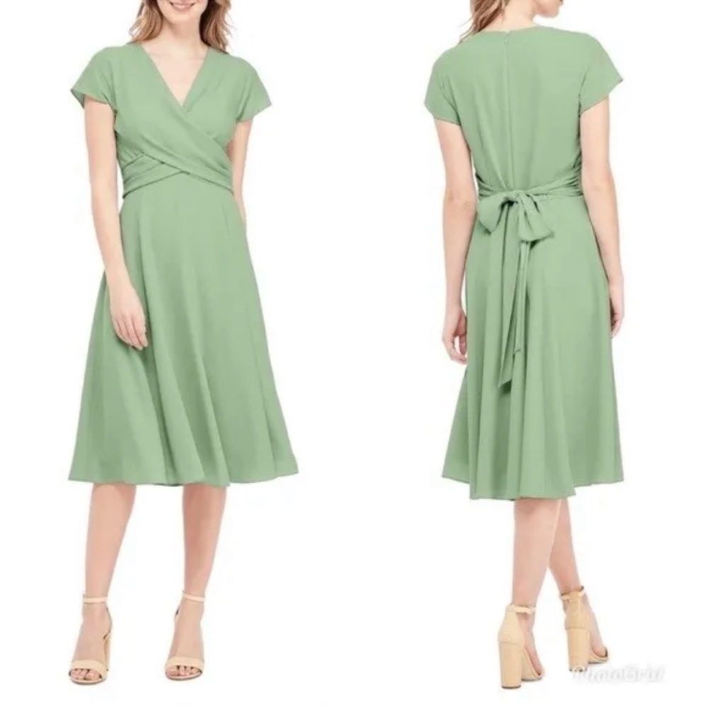 Gal Meets Glam Seraphina Mint Green Midi Dress Size 2P